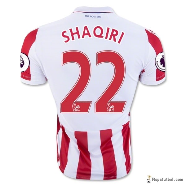 Camiseta Stoke City Replica Primera Ropa Shaqiri 2016/17 Rojo